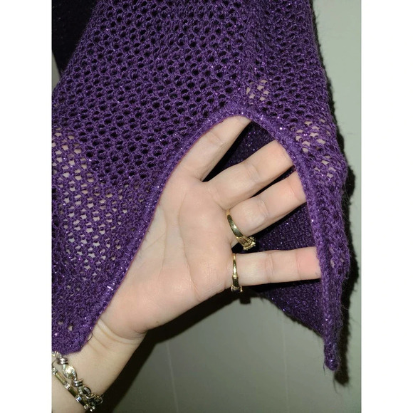 Bay Studio Crochet Top Women's Small Sleeveless Fish Net Casual Blouse (AGF) - Picture 2 of 6